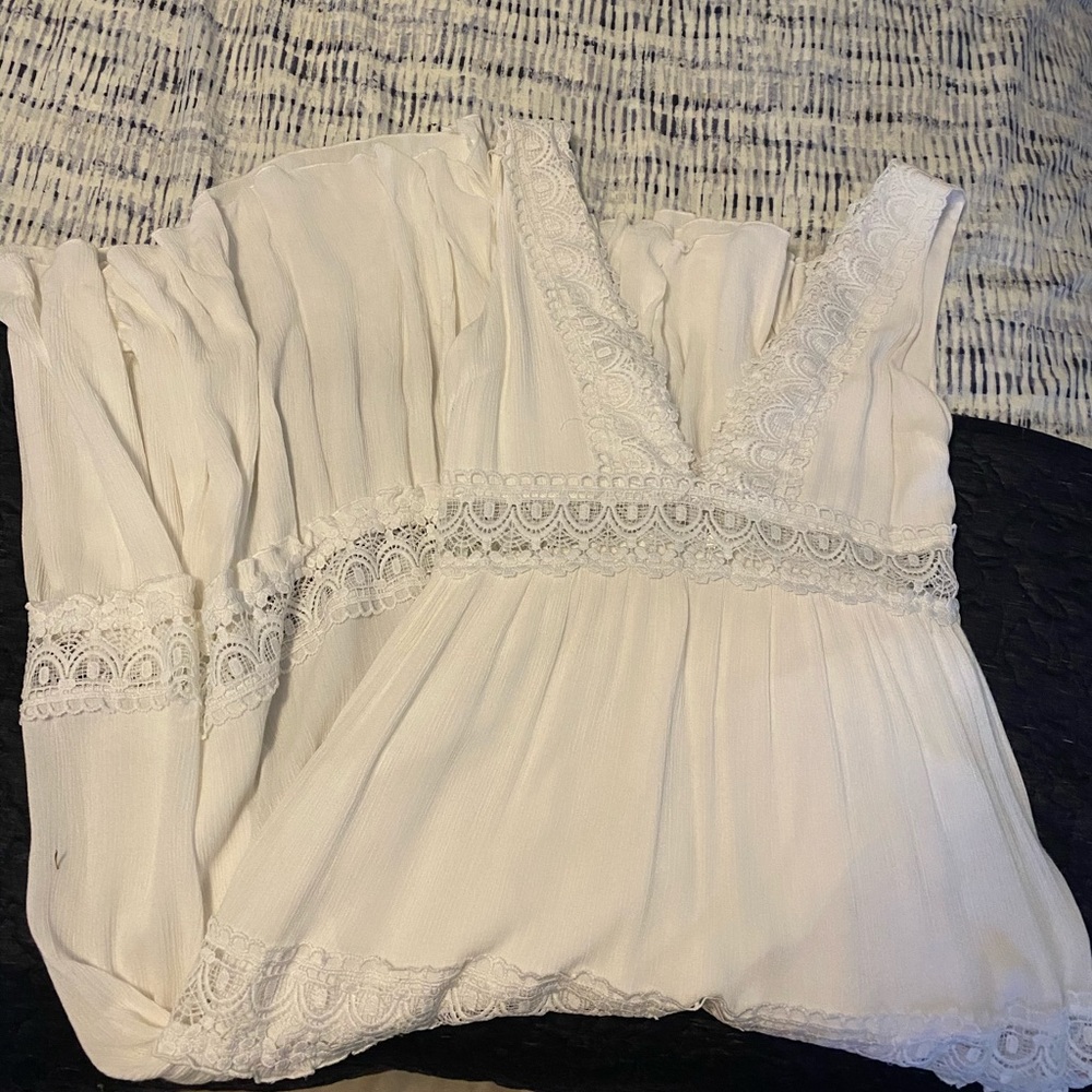 White Eyelet Maxi Dress